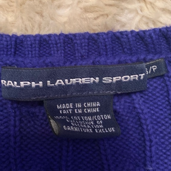 Ralph Lauren Sport Indigo sweater. Size small - Picture 5 of 5